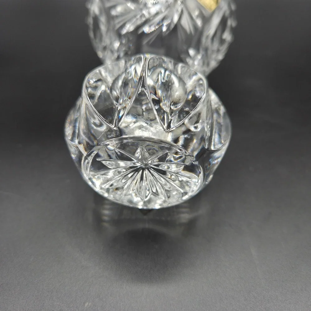 Vintage WARA Crystal 4in Clear Hand Cut‎ West Germany MCM